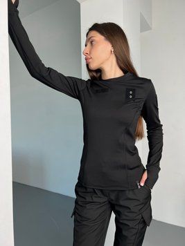 Тактичний утеплений лонгслів 5.45style з місцем під жетон
