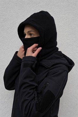 Баф з капюшоном чорний 5.45style, Чорний, One size
