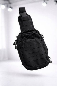 Тактична сумка SLING з системою MOLLE 5.45style чорна, Чорний, One size