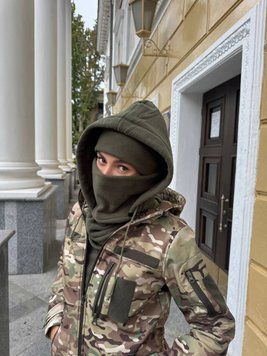 Баф з капюшоном олива 5.45style, Midnight Green, One size