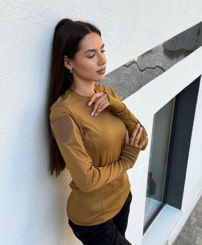 Тактичний лонгслів 5.45style койот жіночий, Койот, XS
